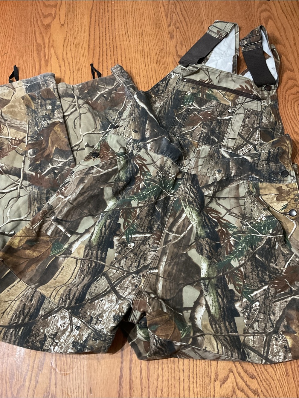 RedHead Camouflage Bib Overalls - Green/Brown Camo. Size Medium